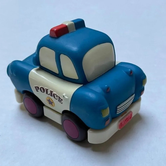 B You Police Car Pull Back Squad School Law Kids Toy Mini Car Working Condition - Picture 4 of 7